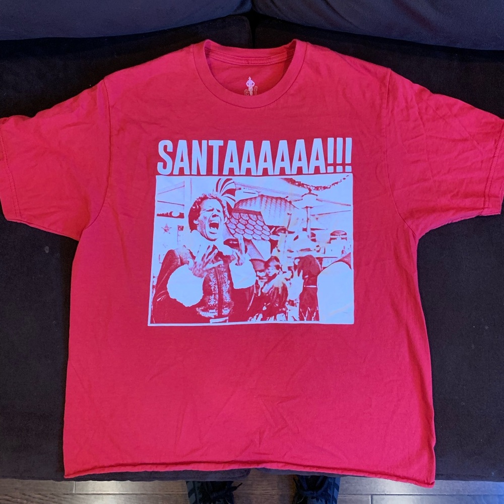 Urban Outfitters ‘Elf’ Cropped Red Mens T-Shirt